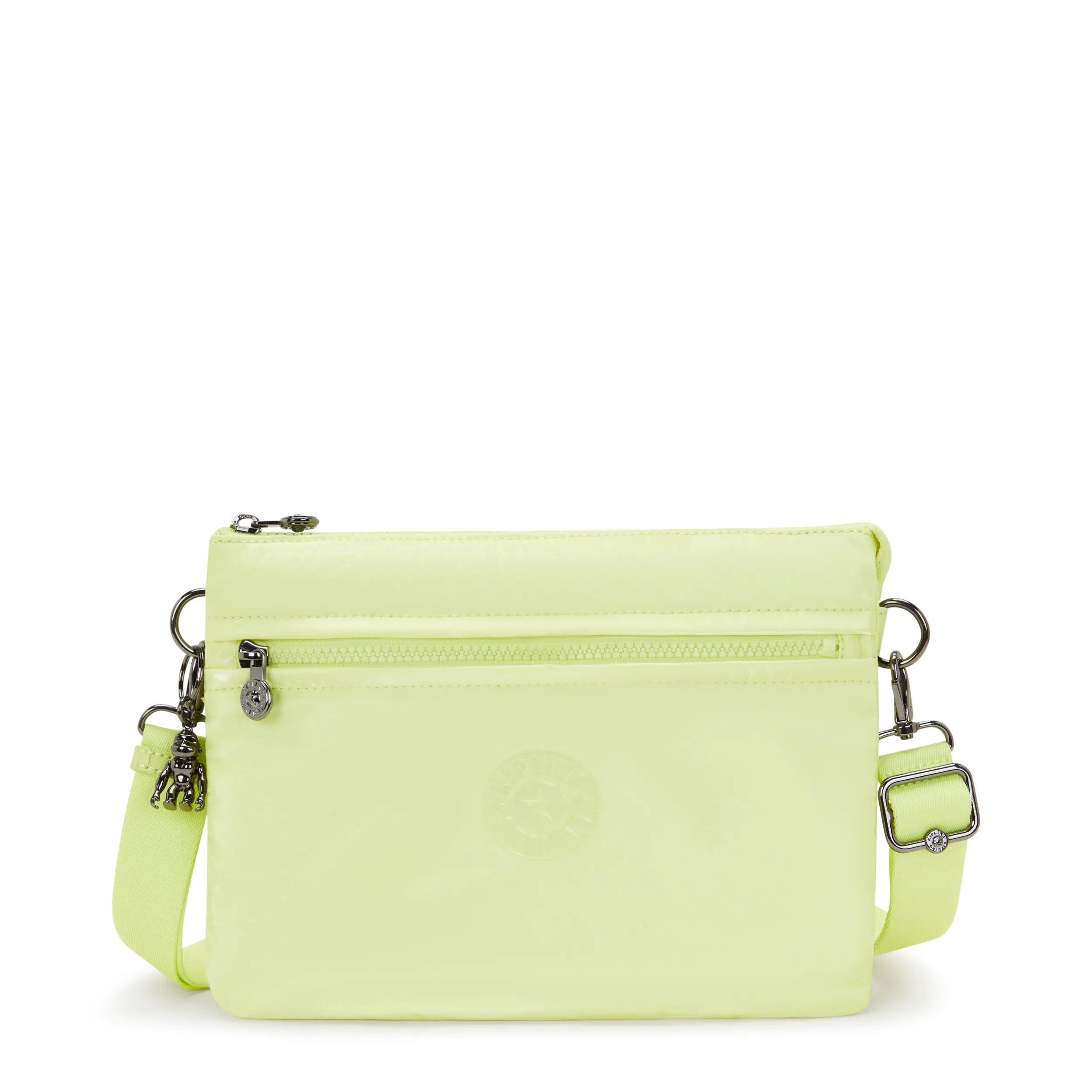 Riri Large Zip Lacquered Crossbody Bag