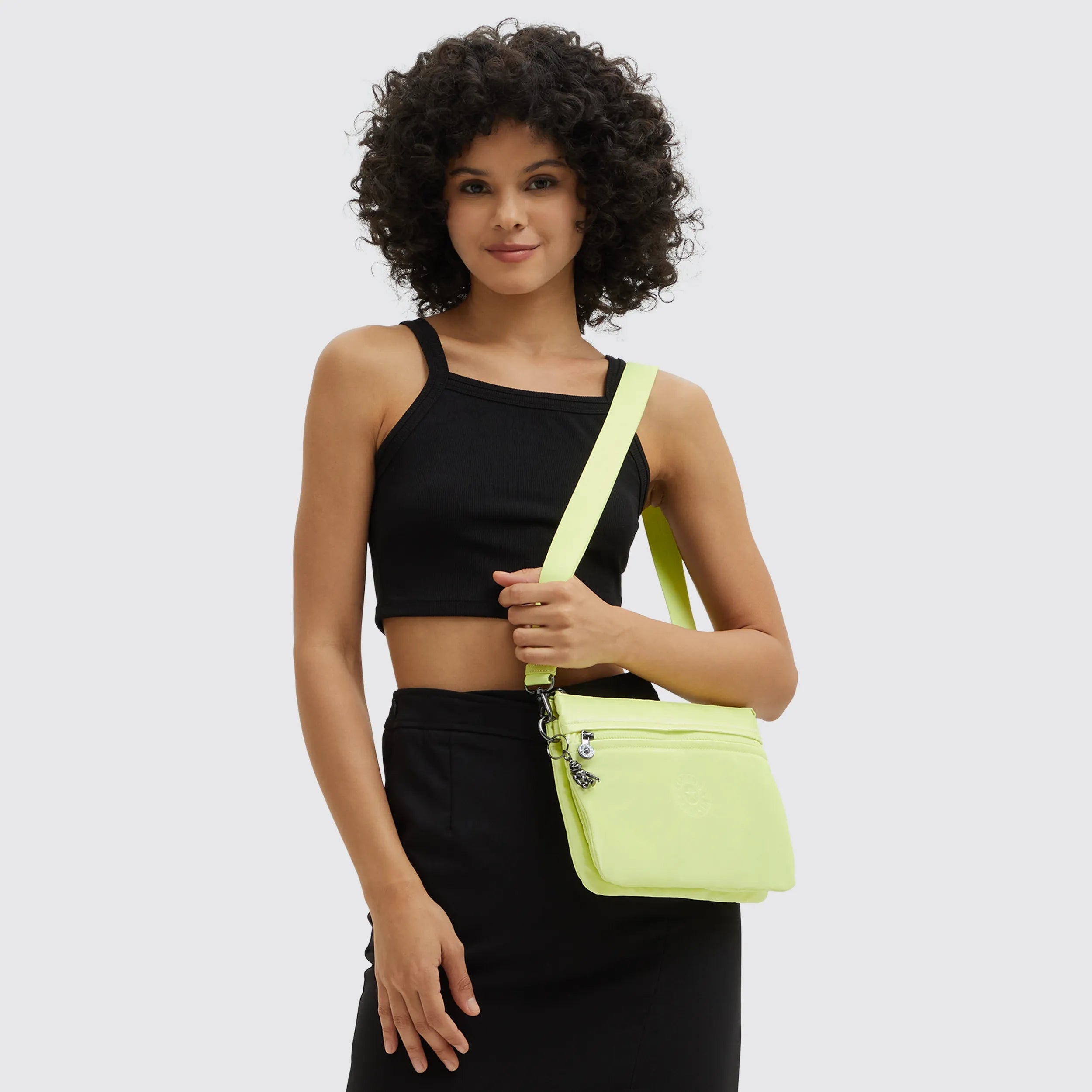 Riri Large Zip Lacquered Crossbody Bag - Image 2