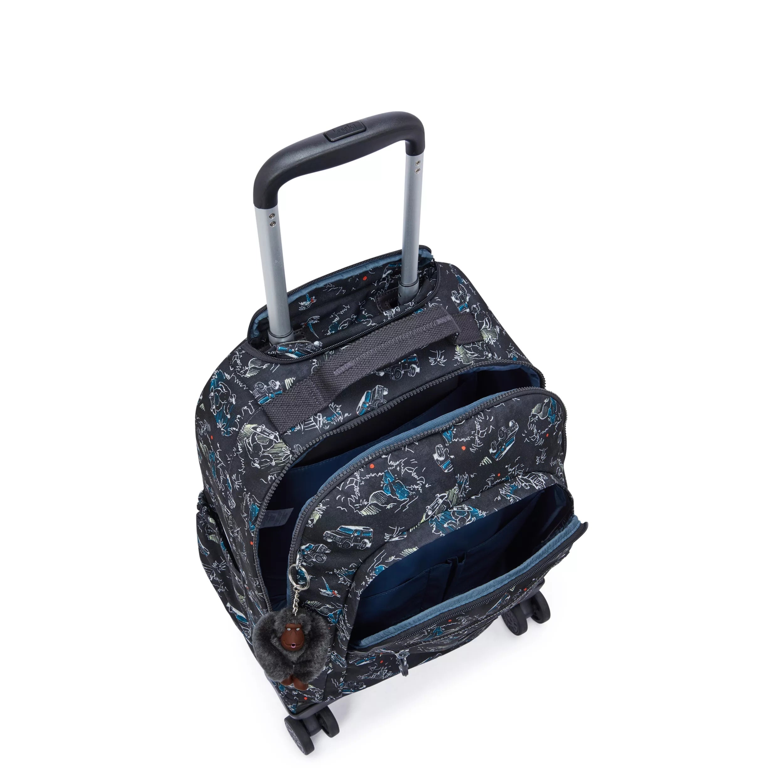 New Zea Printed 15 Laptop Rolling Backpack - Image 3