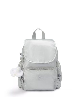 City Zip Mini Metallic Backpack