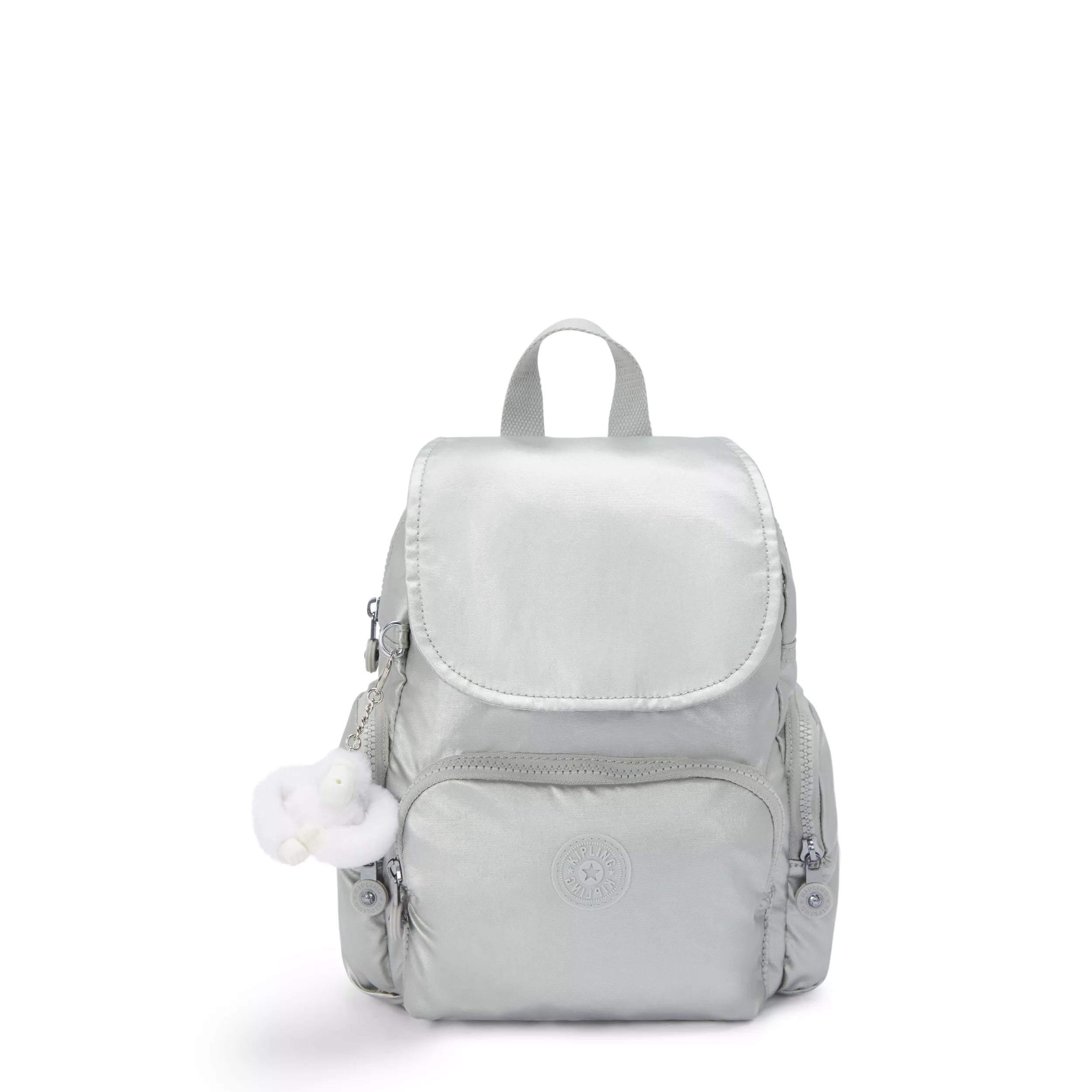 City Zip Mini Metallic Backpack