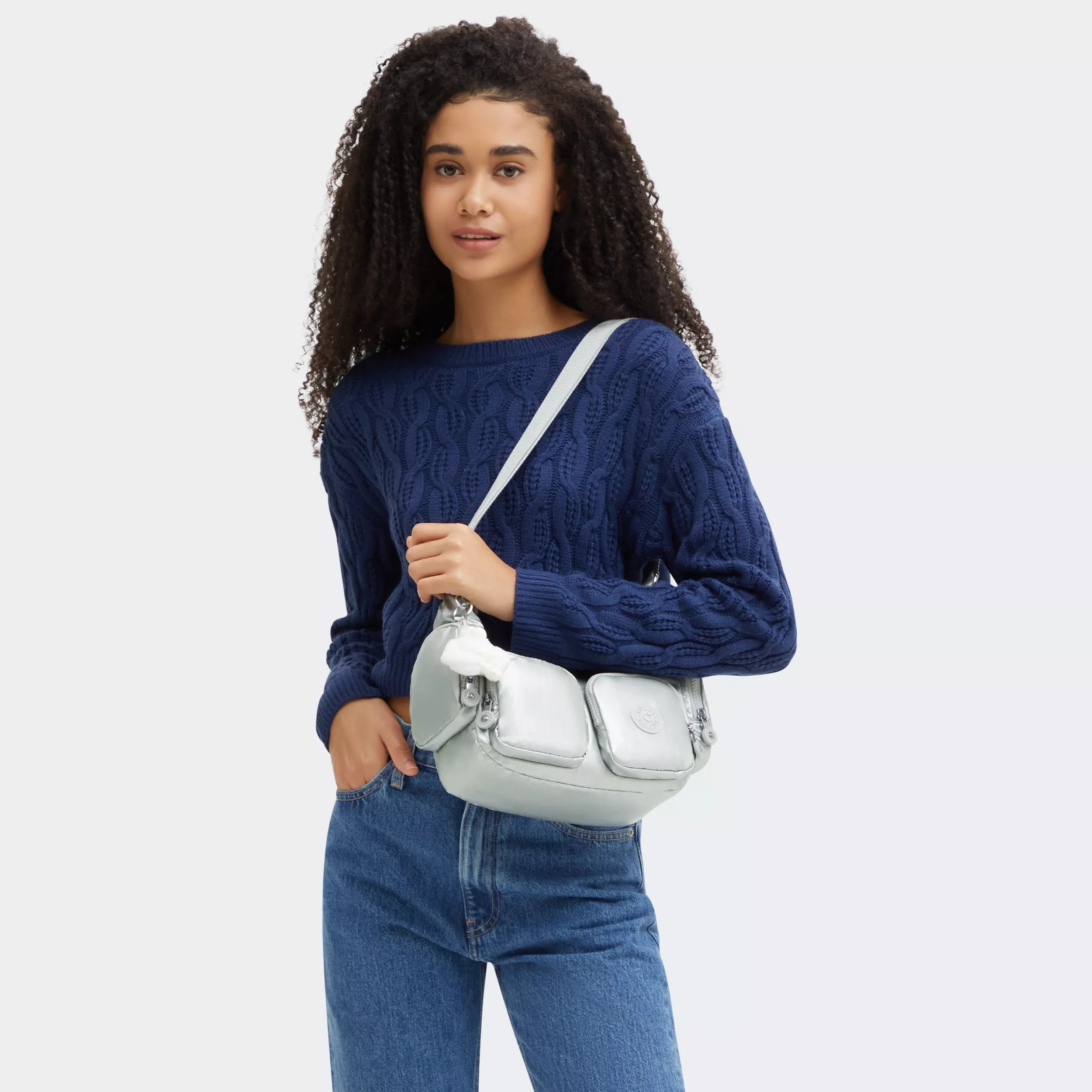 Rikka Small Metallic Crossbody Bag - Image 2