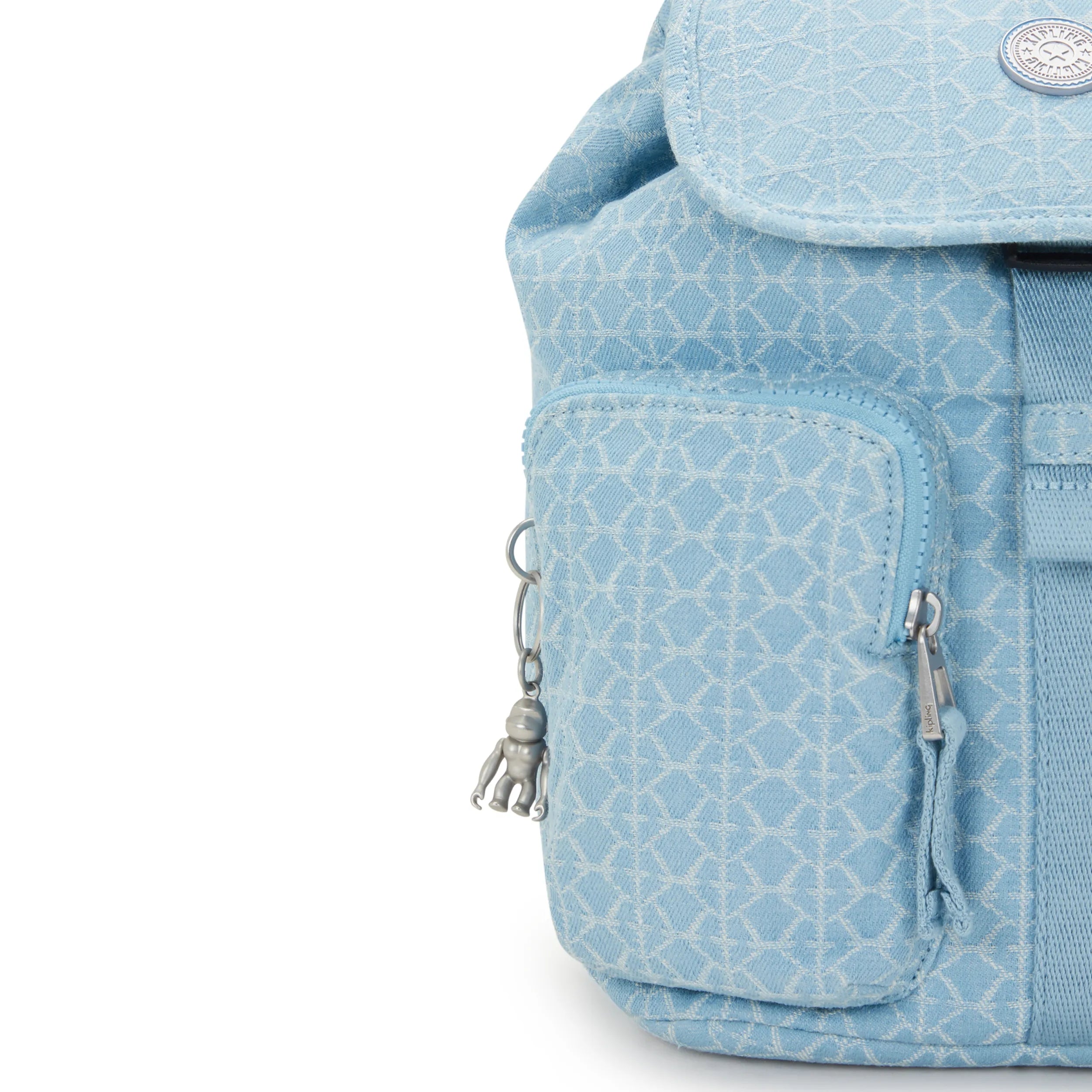 Anto Small Printed Denim Backpack - Image 6