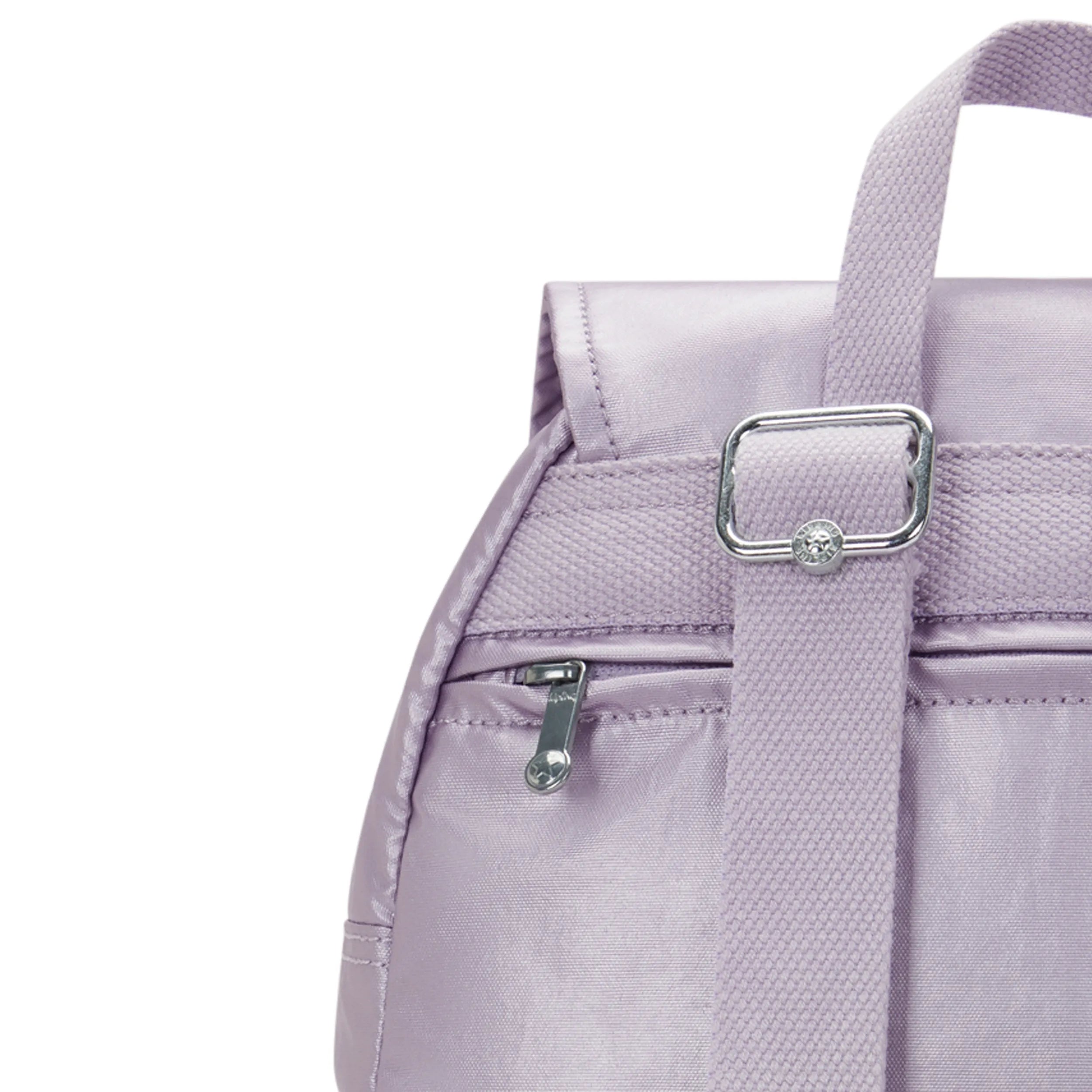 City Zip Small Metallic Backpack - Image 7