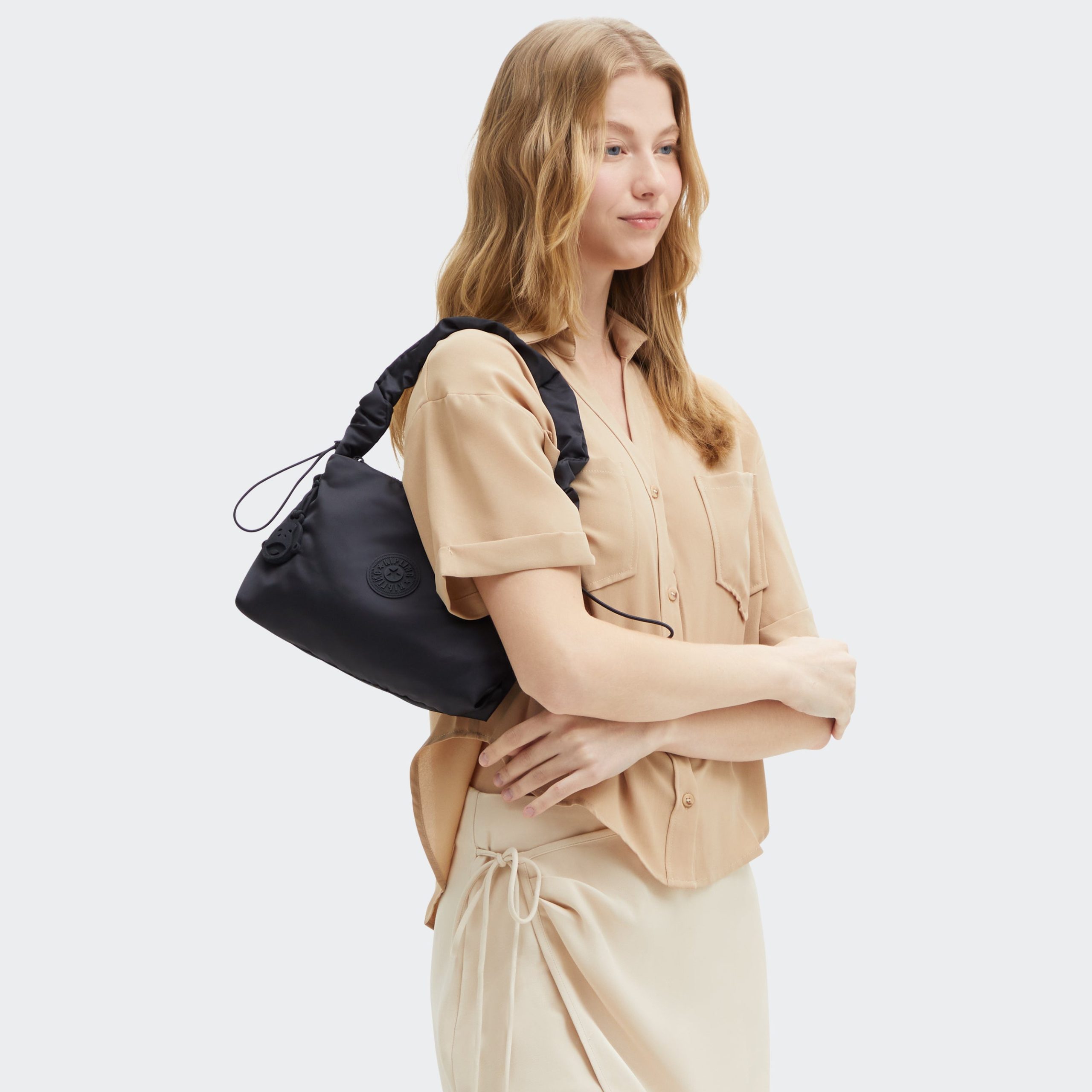 Eleni Smooth Satin Shoulder Bag - Image 2