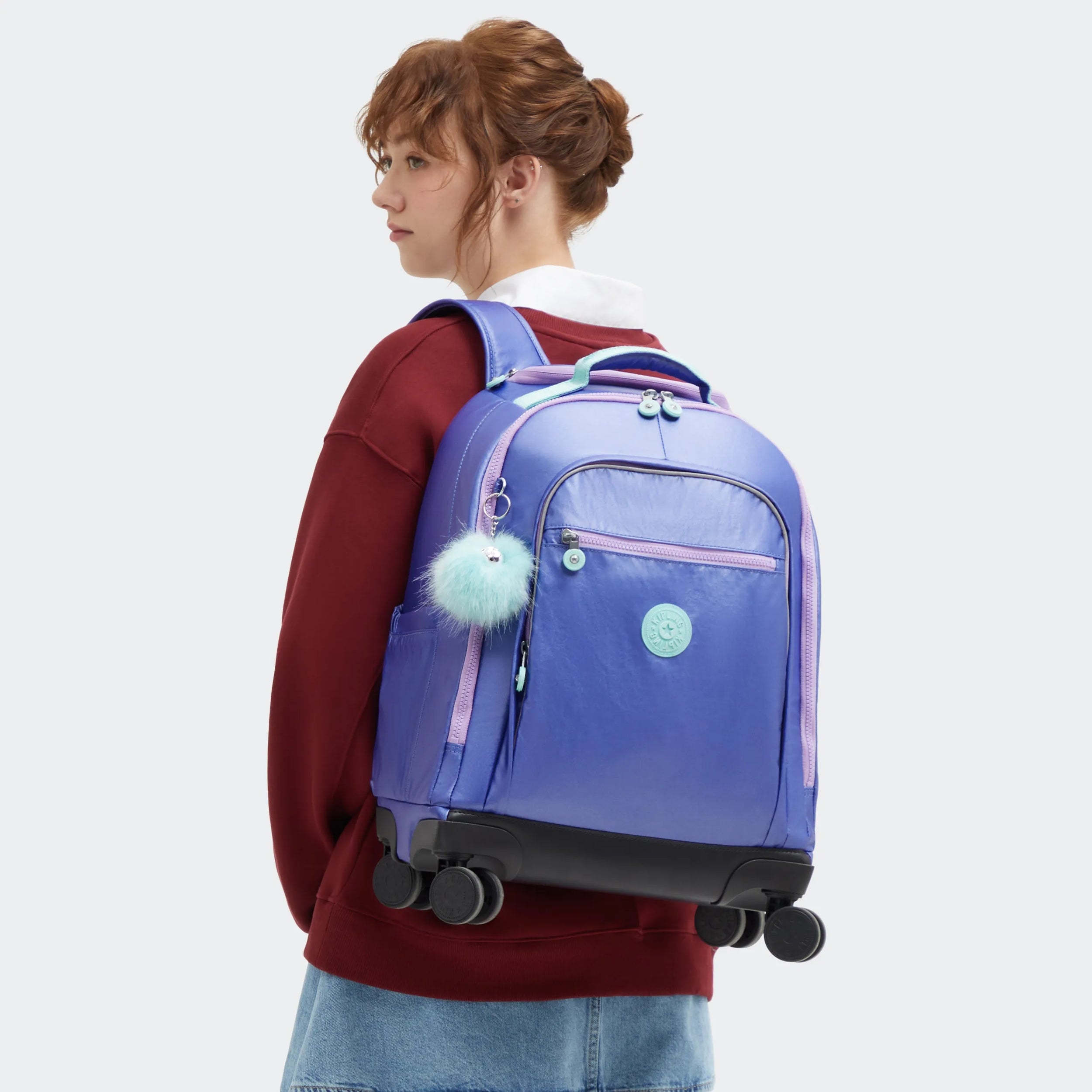 New Zea Metallic 15 Laptop Rolling Backpack - Image 7