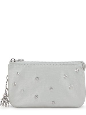 Creativity Large Studded Metallic Pouch