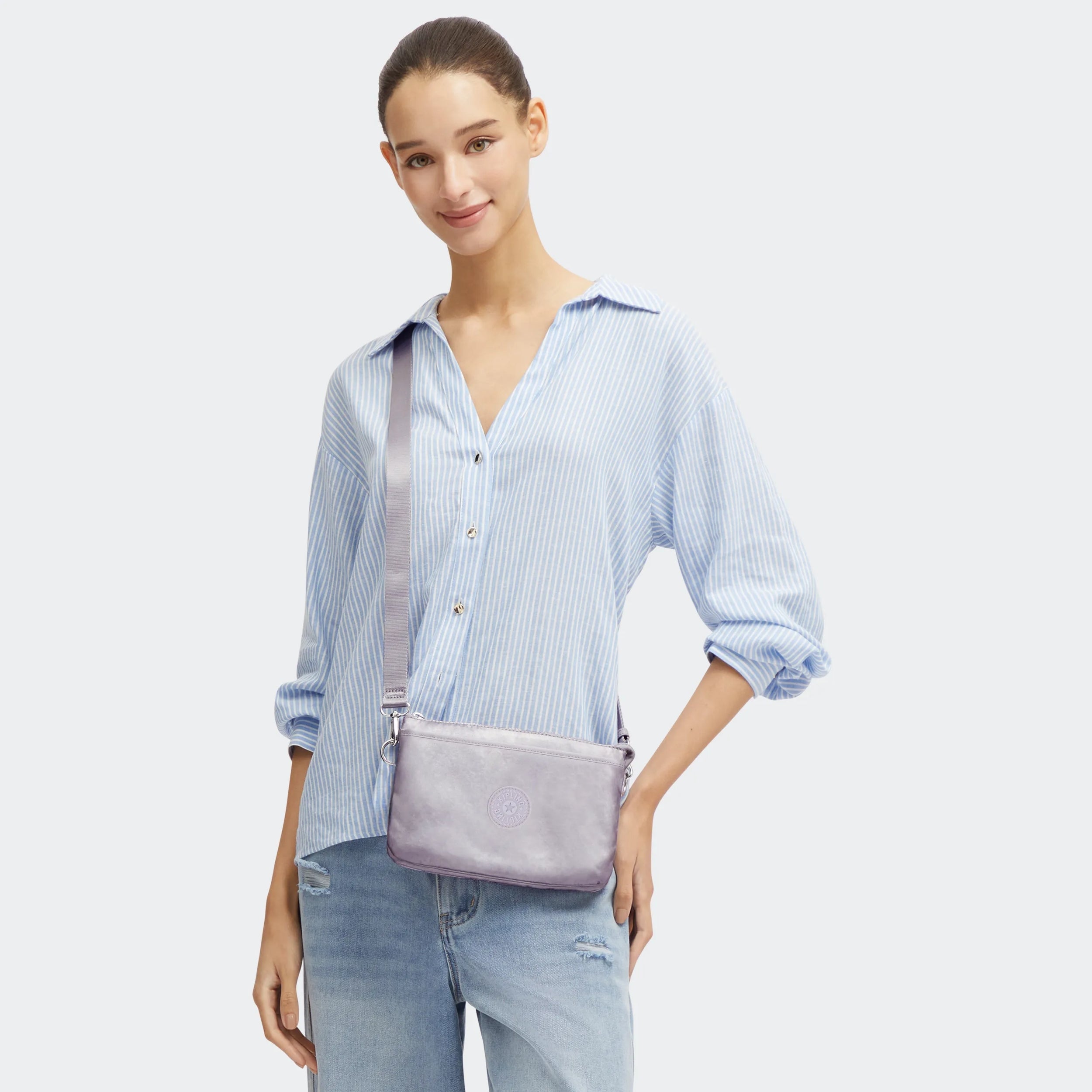 Riri Studded Metallic Crossbody Bag - Image 2