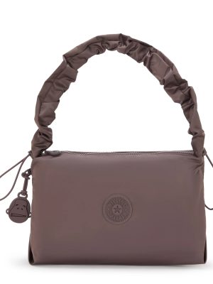 Eleni Medium Smooth Satin Shoulder Bag