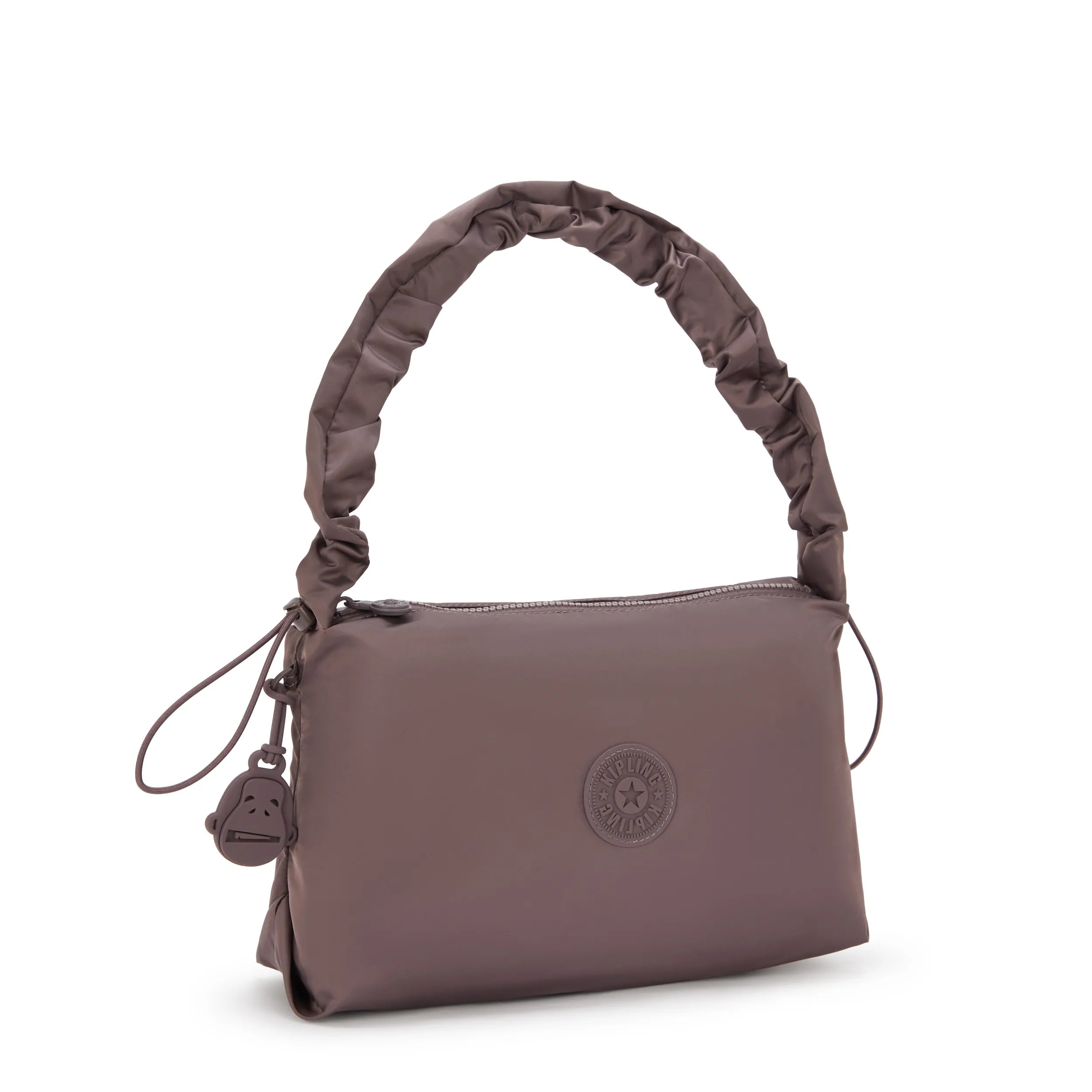 Eleni Medium Smooth Satin Shoulder Bag - Image 5